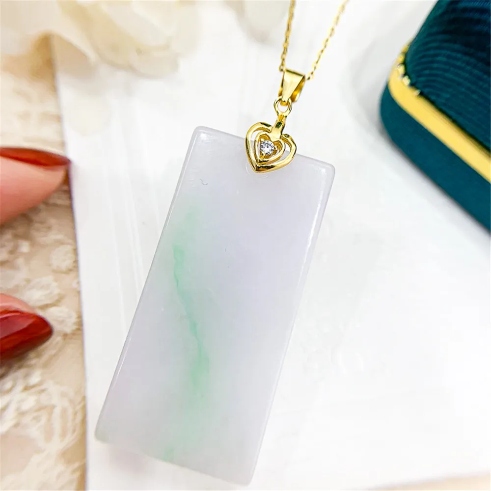 

DIY Pearl Small Accessories S925 Sterling Silver Safety Buckle Pendant with Empty Holder Gold Silver Jade Silver Jewelry Necklac
