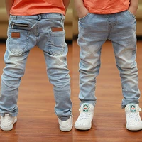 kids pants big boys stretch joker jeans 2021 spring children pencil leggings autumn denim clothes for 2 to 14 years male child