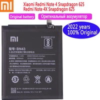 4000mAh 2022 years 100  xiaomi Original Battery BN43 For Xiaomi Redmi Note Note global Snapdragon 625 Phone Battery