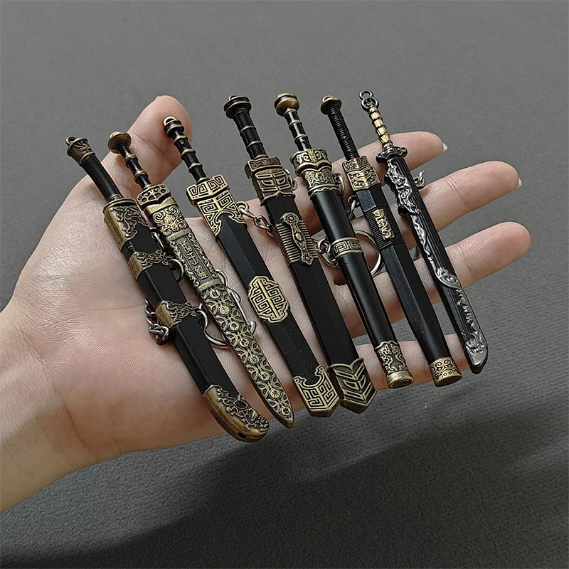 Новинка мини-брелок в форме меча креативная модель оружия игрушка брелок для