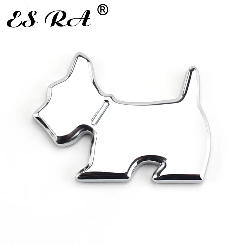 

1 Piece 2.8 inch 3D Puppy Car Emblem Auto Sticker Cute Dog Metal Hot Badge Pranjna Gunmetal Hood Window Motorcycl
