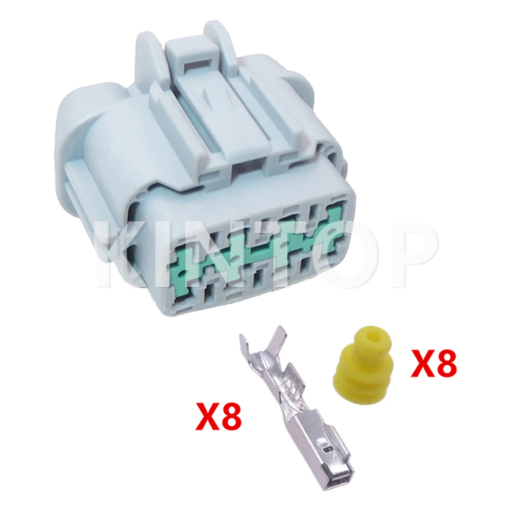 

1 комплект, 8-контактный разъем для автомобильного пластикового корпуса с проводами, разъем для автомобильного бампера для Infiniti 6188-5544