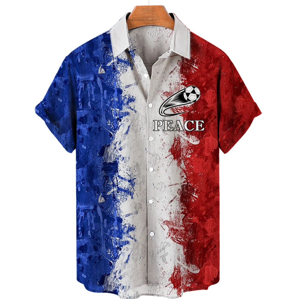 

Unisex 2022 Qatar Summer Men's Shirt Hawaii Shirts Men Fan Cultural Shirt World Soccer Team Uniform Football Match Tshirt Top