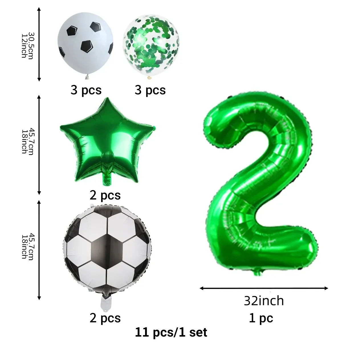 

Набор воздушных шаров для футбольной вечеринки