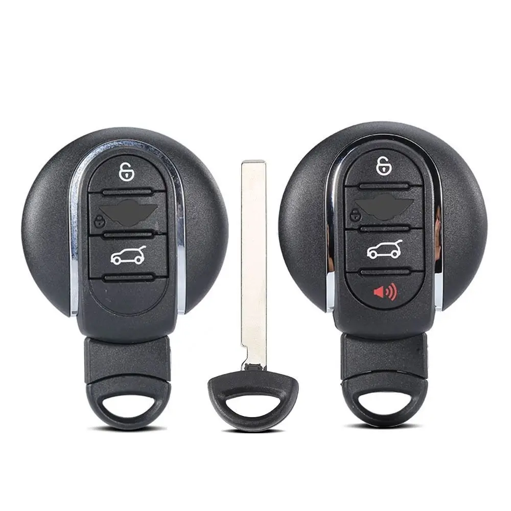 

3/4 Buttons Car Key Case with Key Blade Black Smart Remote for BMW Mini Cooper F54 F55 F56 F57 F60 2015 2016 2017 2018