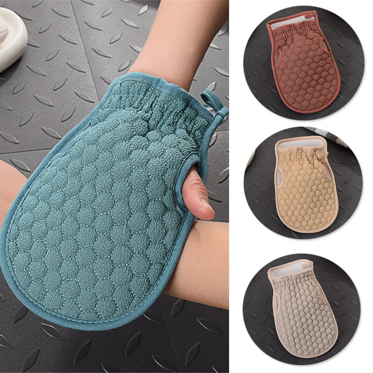 

1Pc Shower Gloves Body Exfoliating Mitt Cleaning Scrub Glove Dead Skin Removal Bath Tool Bathroom Products