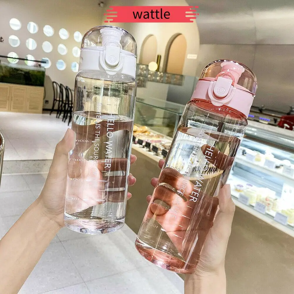 

Water Bottle Leak Proof Travel Mugs Portable Fitness Transparent Large Capacity Water Jug for Outdoor Camping New