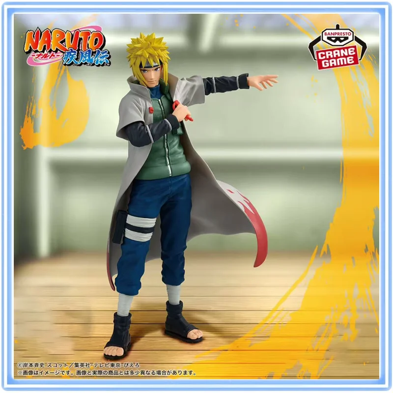 Фото Оригинальная фигурка BANDAI Grandista NARUTO Namikaze Minato NINNKAI ZOUKEI RETSUDEN, модель для хобби и коллекционирования, подарок для мальчика №1