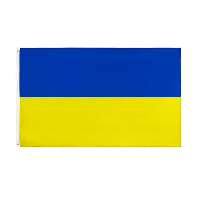 

90*150cm Ukraine National Ukraine Flag Flying Flag No Flagpole Home Decoration Flag Banner European Cup Flag World Cup Flag 2022
