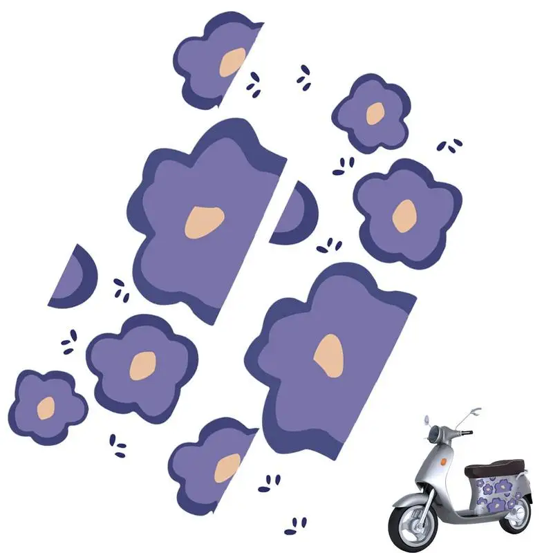 

Flower Helmet Sticker Lovley DIY Decorate Car Styling And Decals Self Adhesive For Motorbike Motorcycle Motor Laptop Decal