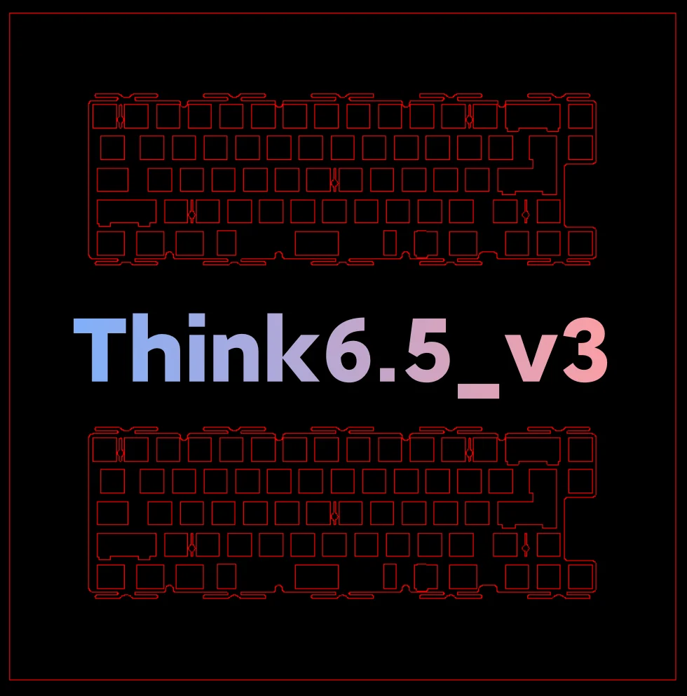 Клавиатура Think6.5 v3 с использованием латунной пластины PP PC POM FR4 CF (для крепления на