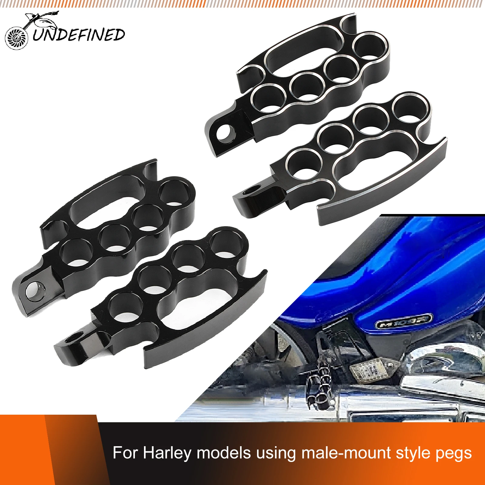 Motorcycle Flying Foot Pegs Mini Footrests Pedals for Harley Sportster XL883 1200 Dyna Sotail V-Rod Cafe Racer Chopper Bobber