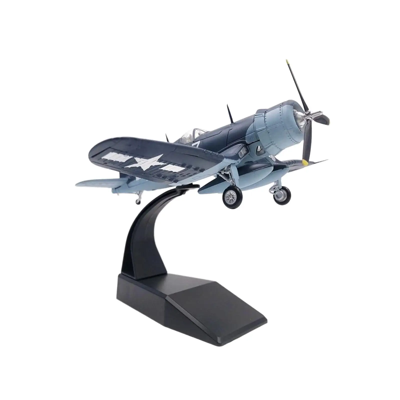 

Alloy 1:72 Diecast Fighter Model Birthday Gift with Base Tabletop Decor Collection Retro Plane Model for Living Room Cafe Bar