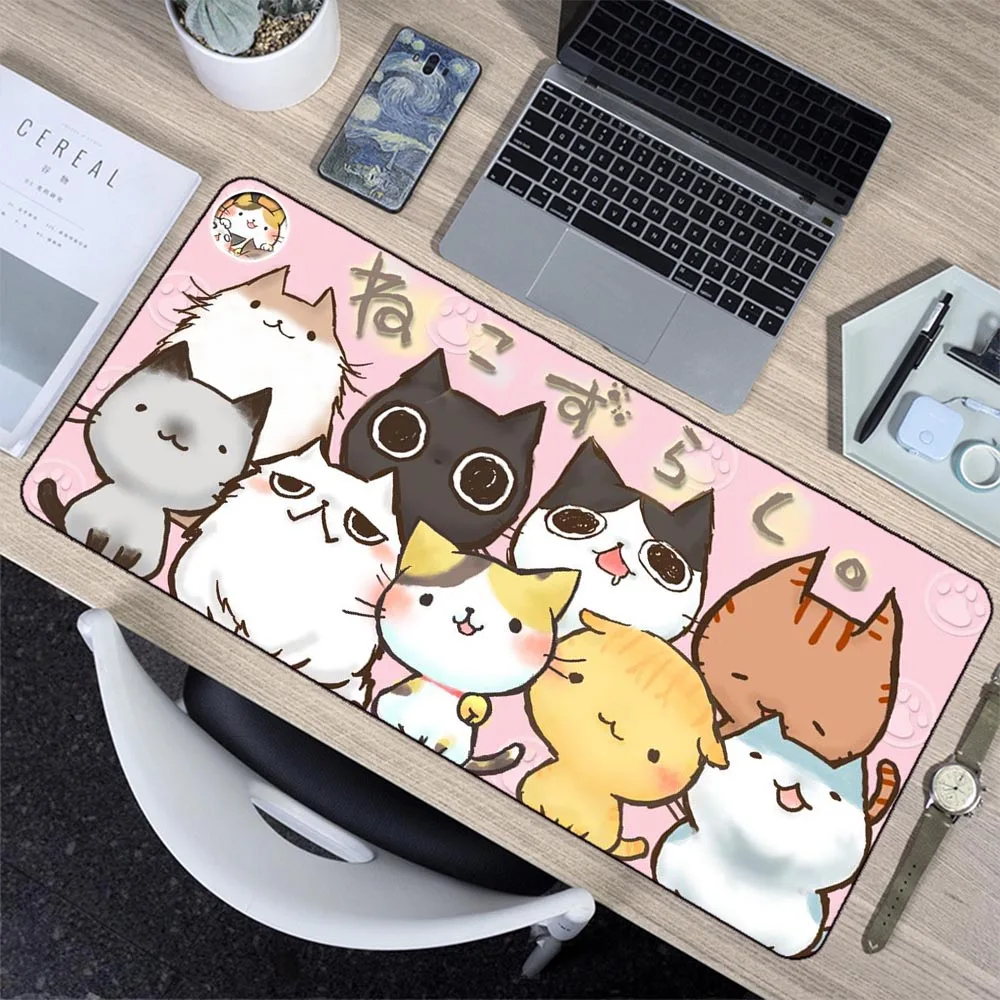 

Cute Cartoon Cat Animation Mouse Pad Laptop Desk Computer Game Accessories Desktop Desk Pad Kawaii Mouse Pad Gaming Mouse Pads