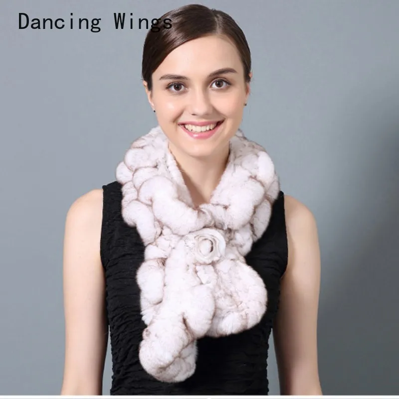 Зимние женские вязаные настоящие искусственные модные теплые толстые шарфы из