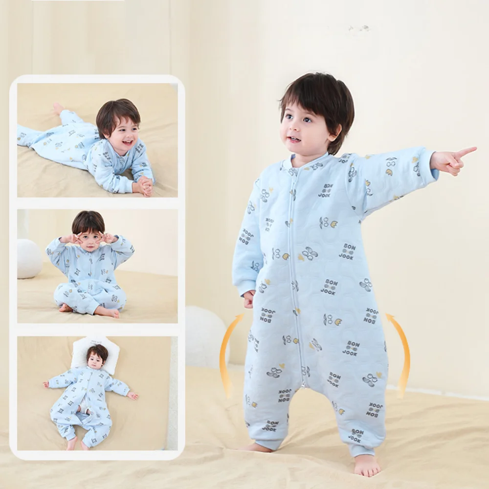 6Y Children Sleeping Bag Cartoon Design Long Sleeve Kids Sleepsack Fashion Baby Night Pajamas  Saco De Dormir Para Bebes