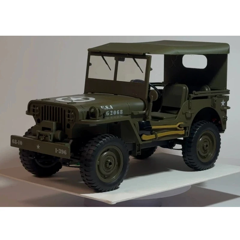 Фото Крыша-тент для радиоуправляемого краулера JJRC 1/10 Willys Jeep, военная модель, неразрушающая установка, аксессуар для тюнинга радиоуправляемых машин №5