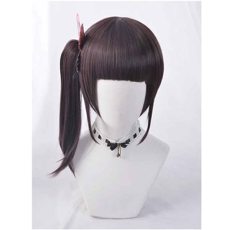 Kimetsu No Yaiba Tsuyuri Kanawo наряд горничной фартук платье кимоно женская униформа парики