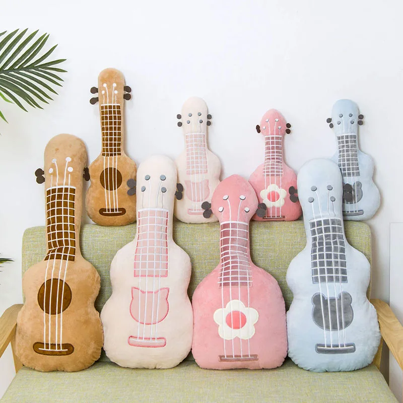 

guitar pillow stuffed plush musical instrument ukulele toy kids toys birthday gift for child