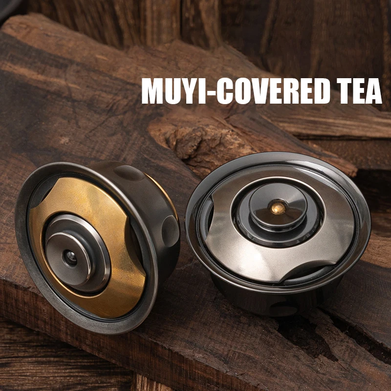 Enlarge MUYI Covered Tea Fidget Spinner Chinese Style EDC Decompression Artifact Gyro Boys Toys