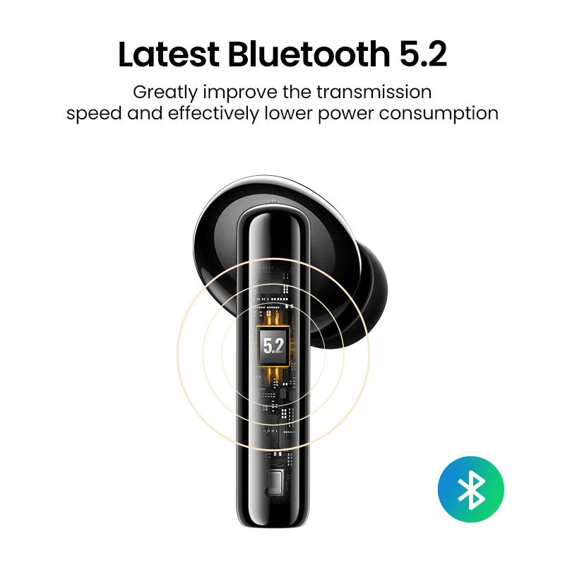 【New】 Ugreen HiTune T3 ANC беспроводные TWS Bluetooth 5 2 наушники активное шумоподавление