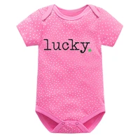 lucky baby clothes boy st patricks day 2021 matching family outfits irish kids lucky shirt fashion letter cotton outfits m