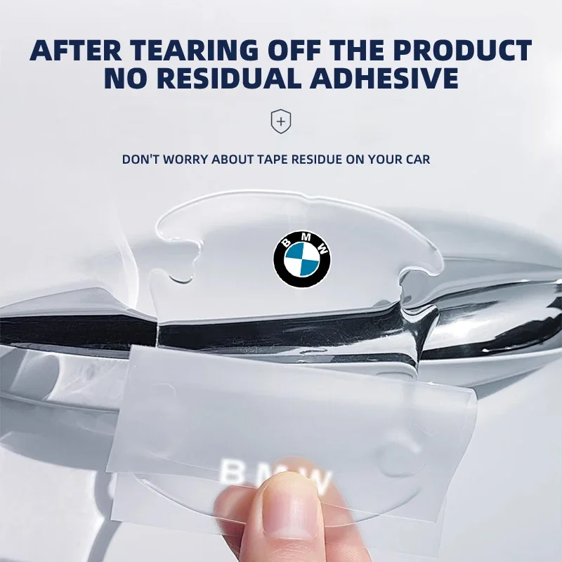4 шт. прозрачная защитная наклейка на дверь автомобиля для BMW 1 3 5 серии X1 X4 X5 X7 G20 G38