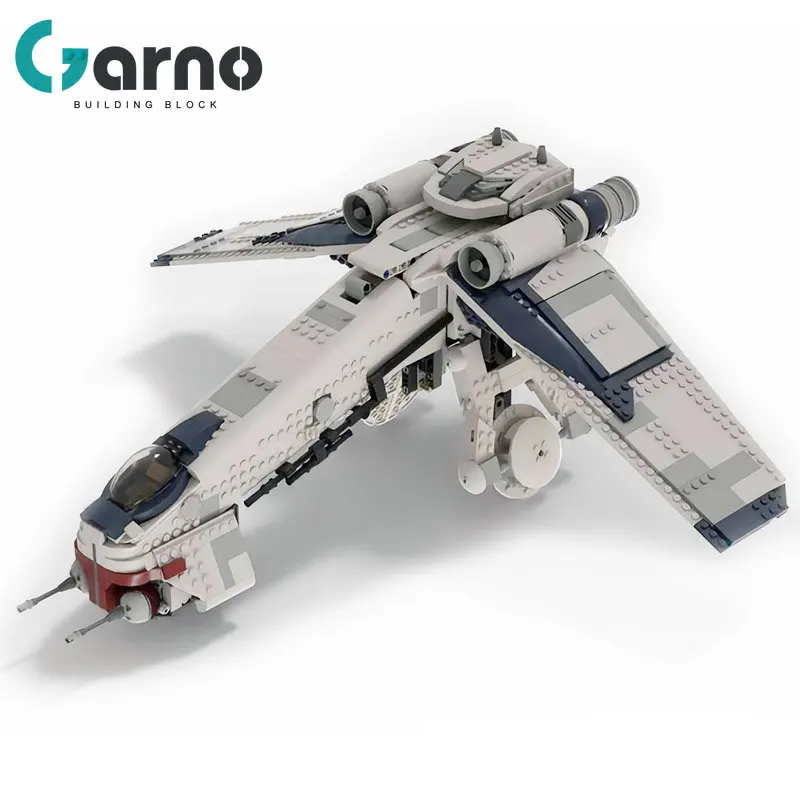 

Garno Space Wars Republic Dropships V2 Battleship for 75019, 75337AT-TE Building Blocks Moc-124928 Model Boy Toy Children Gift