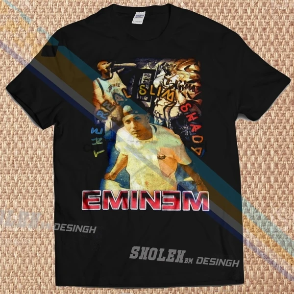 

Inspired By Eminem The Real Slim Shady Rap T-Shirt Merch Limited New Vintage 9