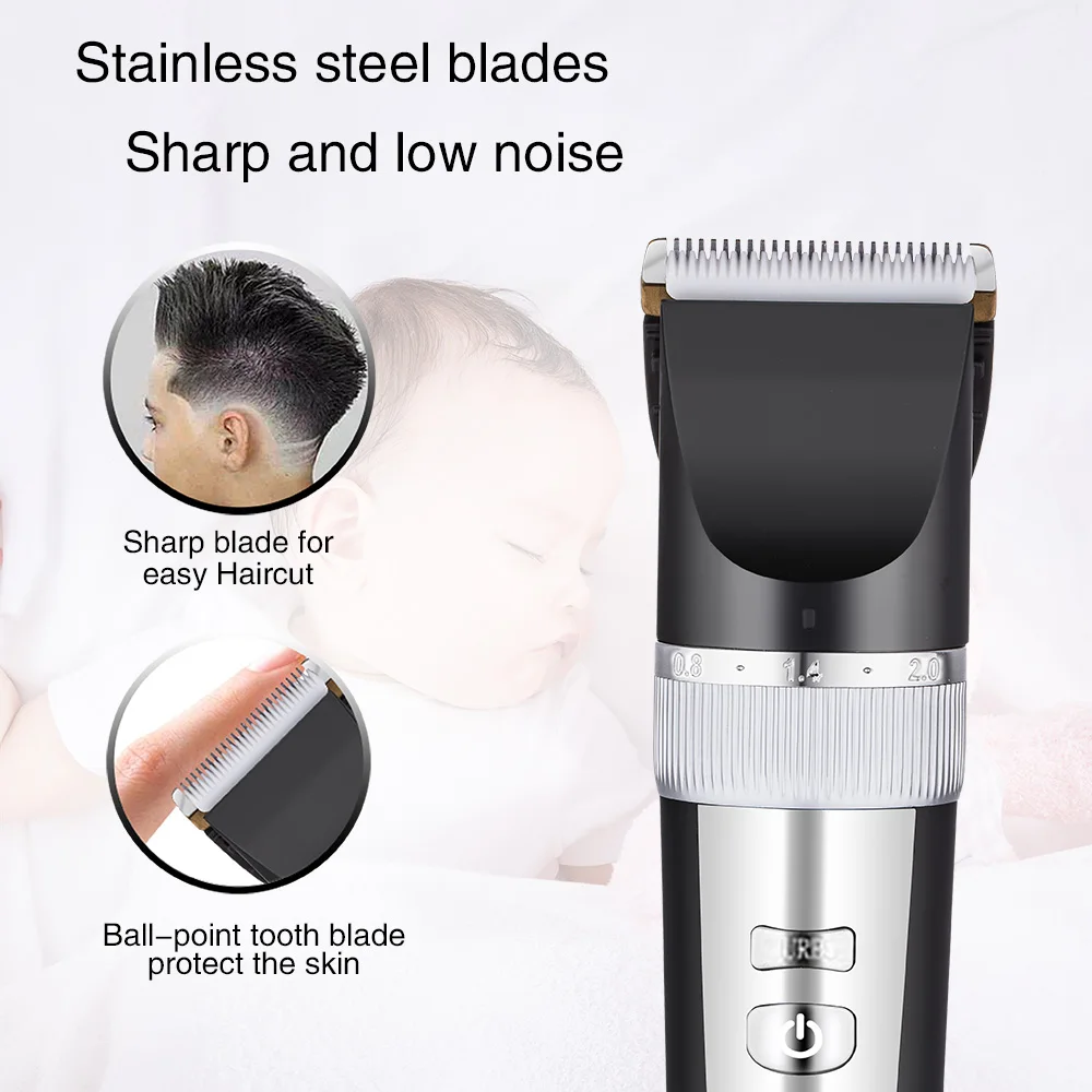 Professional Hair Clipper for Grooming With Charge Standr Cordless Electric Shaver Man 5 Speeds Trimmer Home Hair Cut Machine enlarge