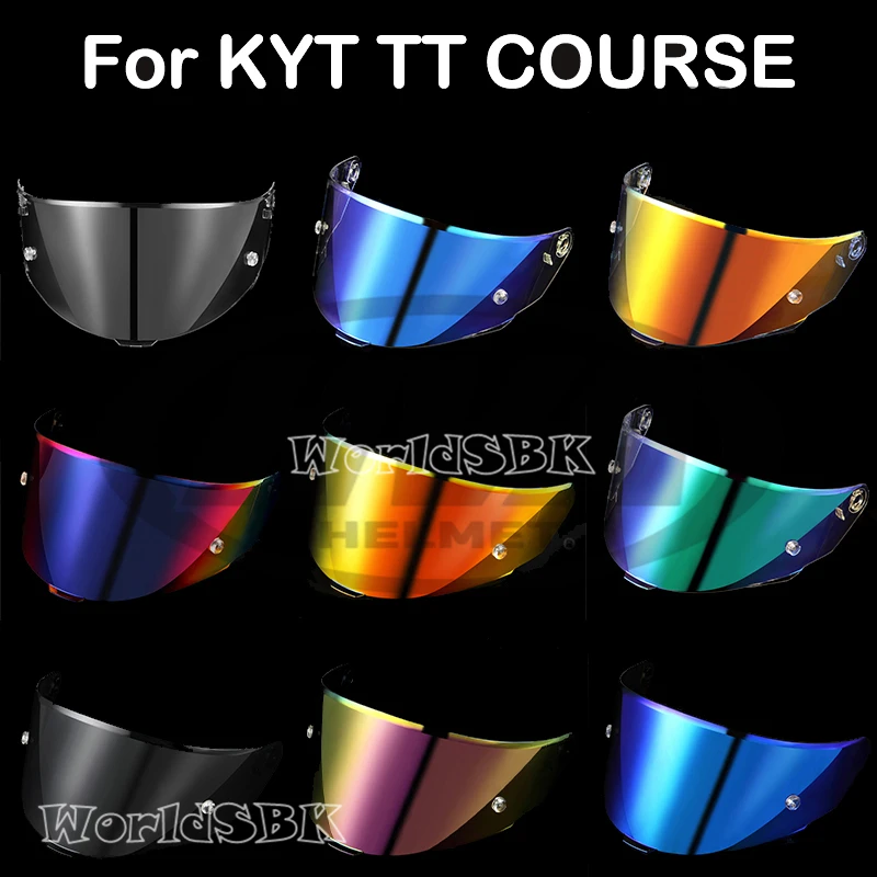 Motorcycle Helmet Visor for KYT TT COURSE Motorcycle Helmet Shield Windshield Sunscreen TTC Helmets Accessories High Strength
