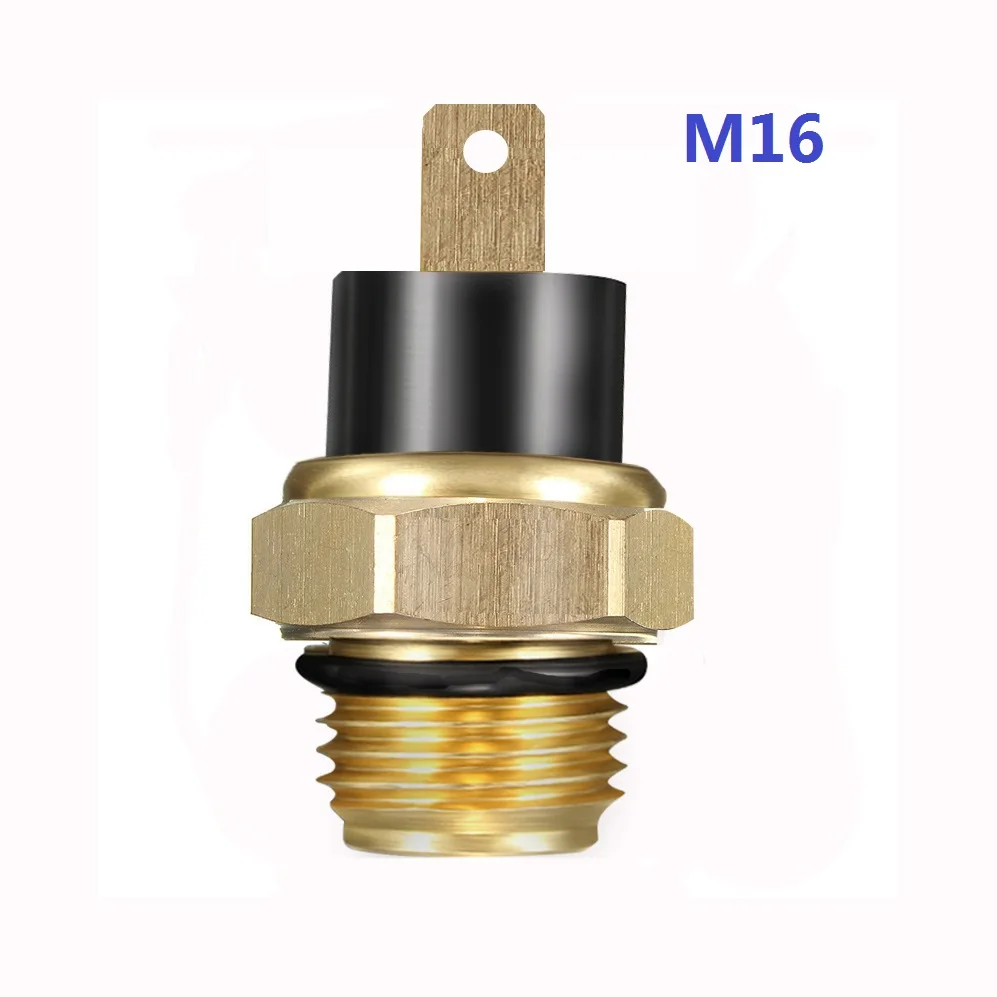 M16 M18 Motorcycle Radiator Coolant Fan Thermo Sensor Switch for Honda Yamaha Suzuki Kawasaki Motorcycle Motorbike Double Plugs
