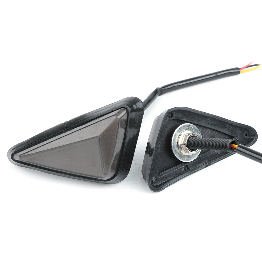 2 шт. мотоциклетные янтарно-белые светодиодные указатели поворота заподлицо DRL