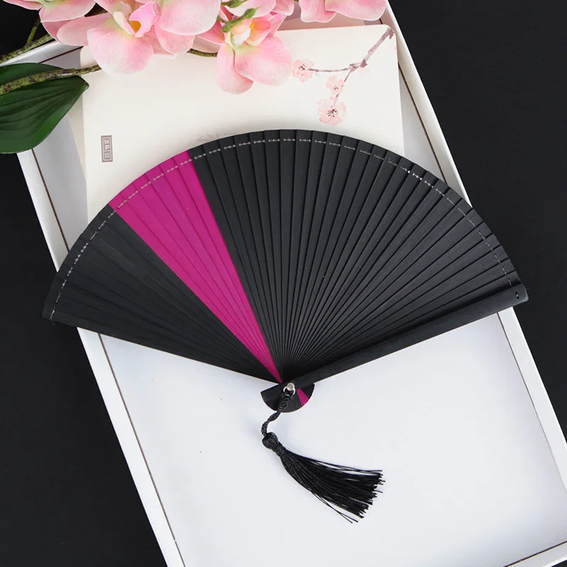 

16 CM Whole Bamboo Chinese Vintage Style Folding Fan Wooden Men's And Women's Summer Cool Classical Party Dance Ancient Style