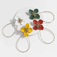 drop shaped drop earrings for women simple light luxury ladies romantic dance flower ear pendant jewelry wholesale direct sales