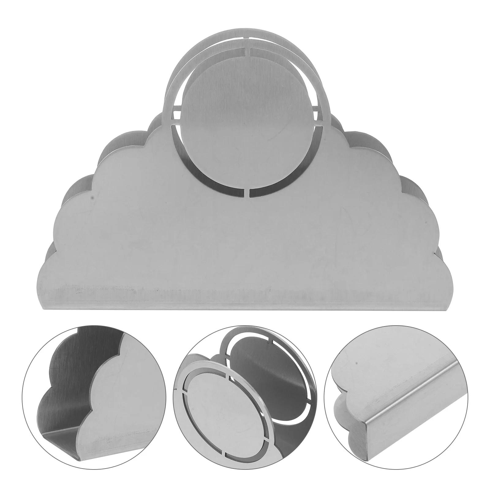 

Stainless Steel Napkin Holder Freestanding Tissue Storage Rack for Dinner Table