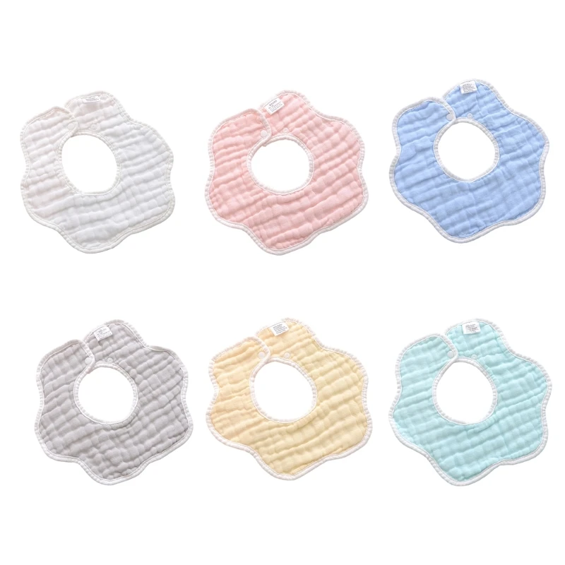 

0-2Y Baby Burp Cloth Cotton Bibs Soft Newborn Bib Bib 8-Layer Soft Drooling Bibs Breathable Newborn Nursing Bib