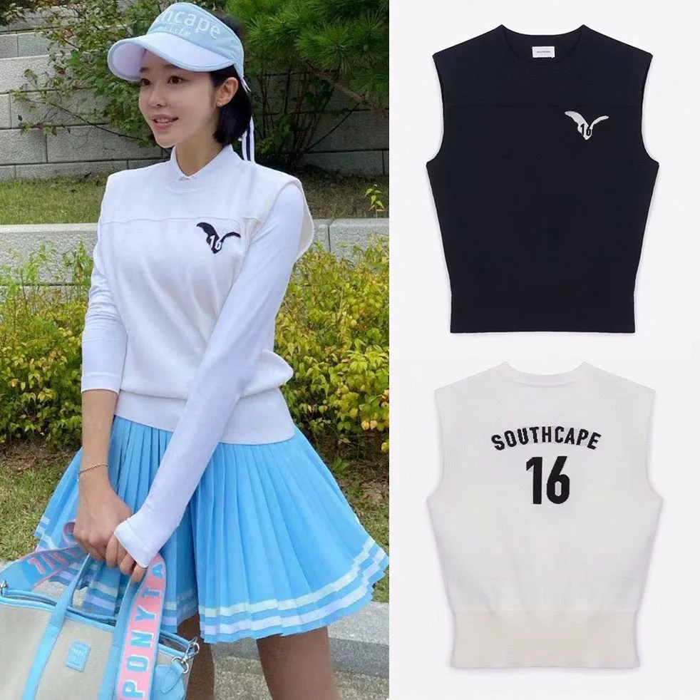 

23 Original SC Golf Apparel Women's Knitted Tank Top Casual Sports GOLF New Korean Knitted Tank Top