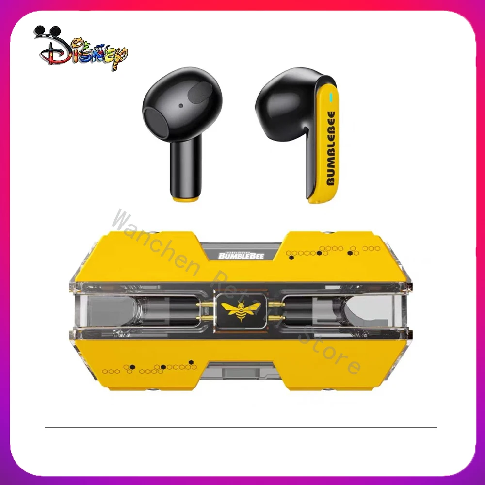 Disney Marvel Bluetooth Headset Bumblebee TWS 5.3 Noise Reduction Premium Sound Quality Premium Headset Touch Control Call Game
