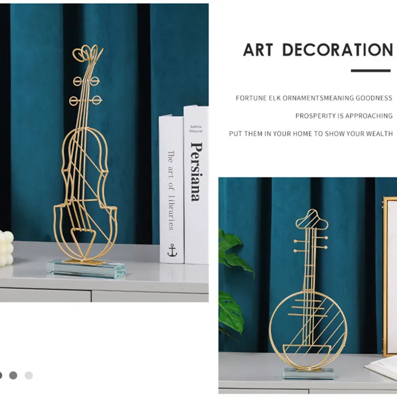 Статуэтка для скрипки декоративные статуэтки золотые металлические поделки