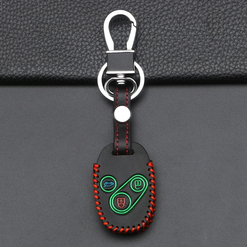 

Luminous Leather Car Remote Key Case Cover Shell For Honda Accord Civic CRV CR-V Pilot Insight Protector Holder Fob Accessories