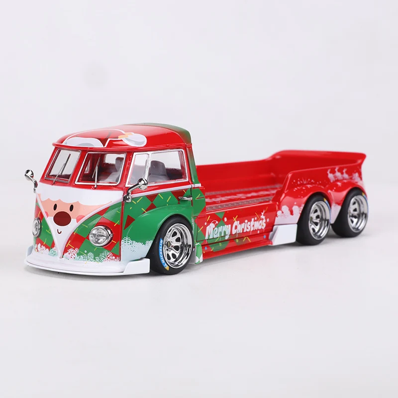 Liberty 1:64 RWB T1 Пикап Рождественская краска Моделирование Литье под давлением Сплав