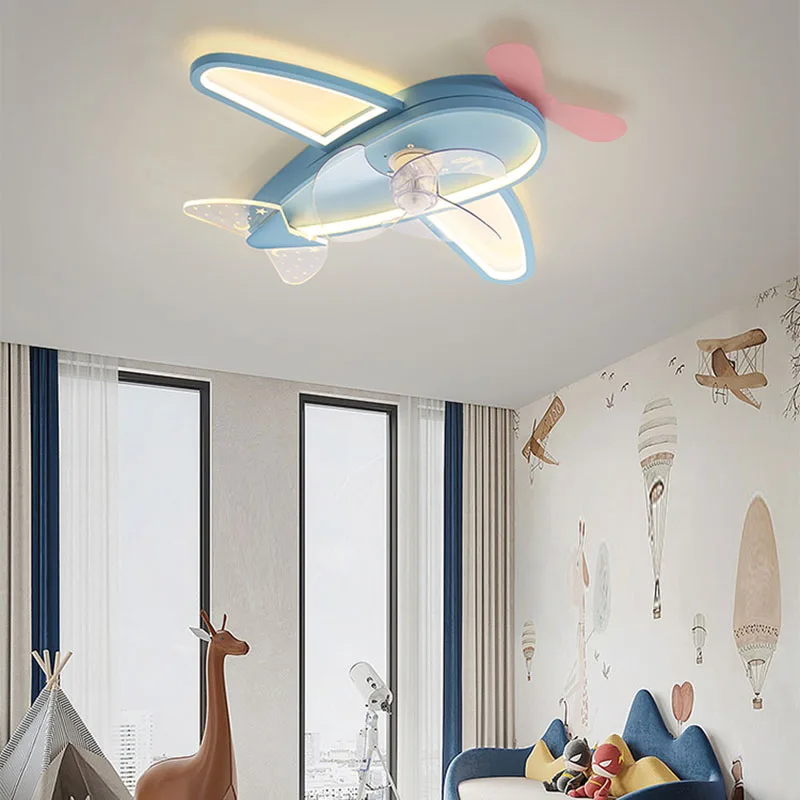 Детская комната лампа спальня Интеллектуальный встроенный вентилятор