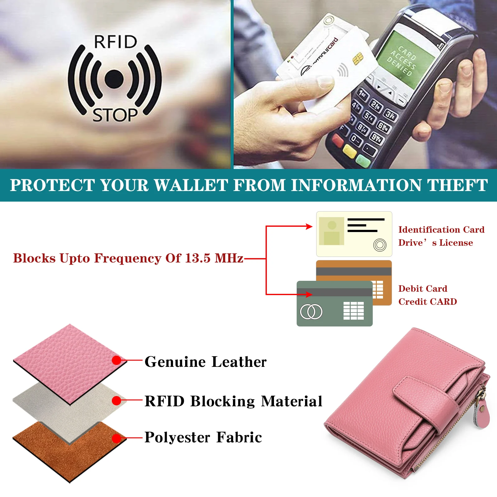 2023 Women Vintage Wallet Large Capacity Credit Card Holder 14 Slots Short Female Purse Money Clip Coin Pocket for Women