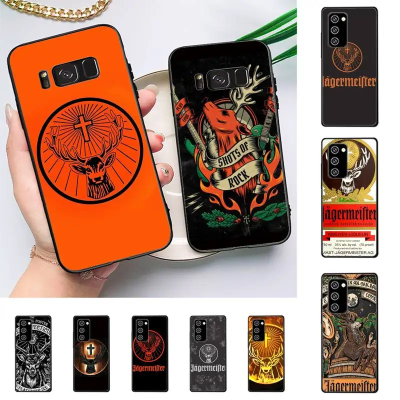 

RuiCaiCa Jagermeister logo Phone Case For Samsung Galaxy Note 10Pro Note 20ultra cover for note20 note 10lite M30S Back Coque