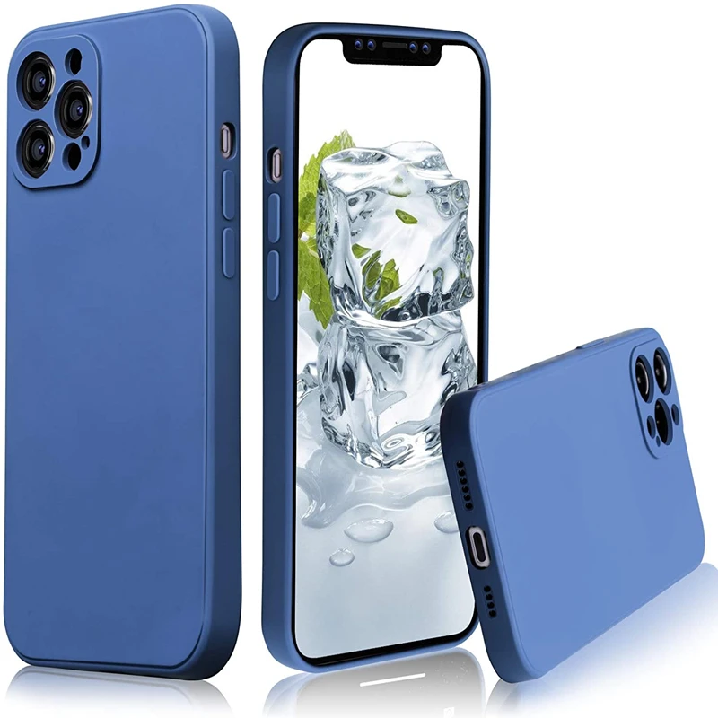 

Case For iPhone 13 Case Original Luxury Cover For 11 12 Pro Max Mini 8 7 Plus X Xr Xs Max 6 6S Cases Ultra Thin Liquid Silicone