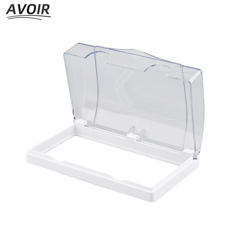 

Avoir Wall Switch Box Electrical Outlet Plug Cover Waterproof Splash Box 146 Type Kitchen Bathroom Socket Plastic Protection Box