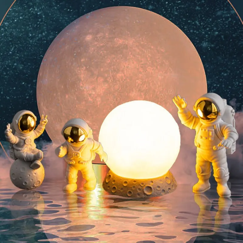 

Astronaut Moon Lights Ornaments Decorative Lights Room Desktop Atmosphere Toy Lights Children's Birthday Holiday Gifts