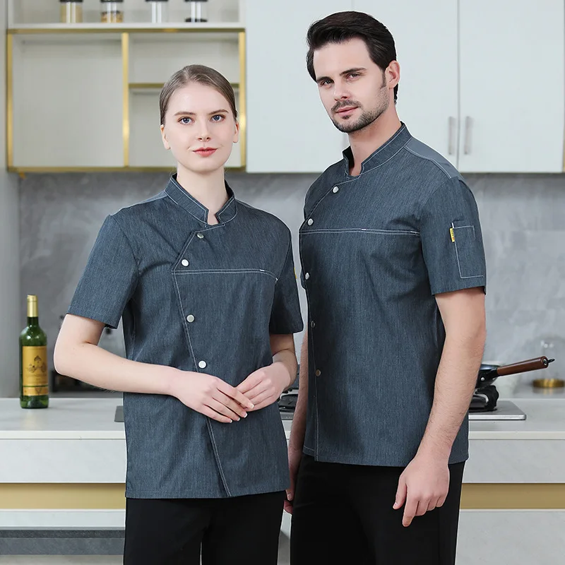 Комбинезон шеф-повара мужской летний белый комбинезон больших размеров тонкий