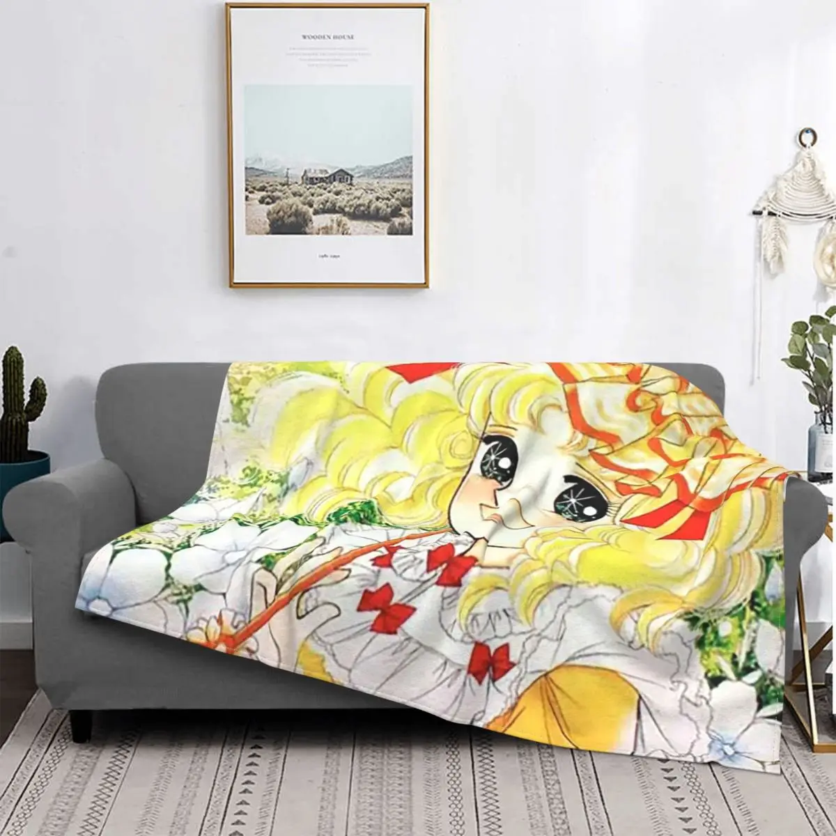 

Карамельные конфеты Аниме Манга одеяло бархатная печать Anni 80 классные цвета искусство супер мягкое плед одеяло для дивана